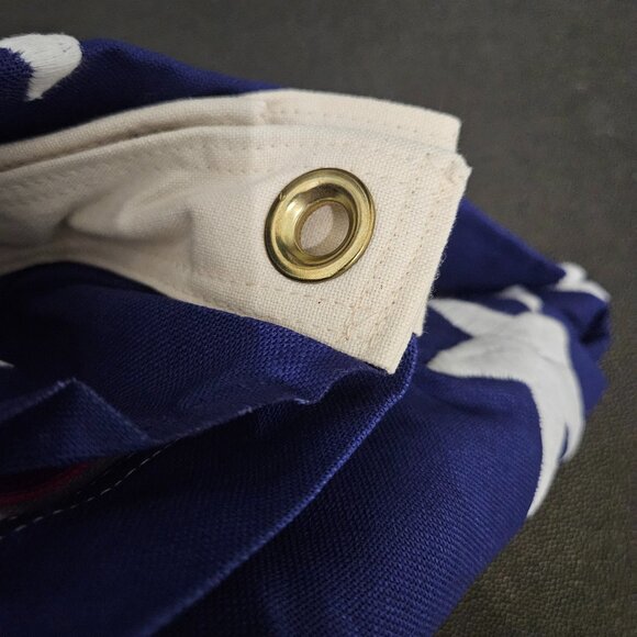 NEW VALLEY FORGE BEST 100% COTTON BUNTING AMERICAN FLAG - VETERAN CASKET 9.5'x5' - Picture 13 of 16